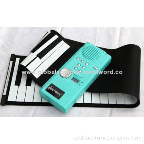 61 Keys Multi-functional Roll Up Pianos with Portable Soft Silicone Electronic Keyboard and USB